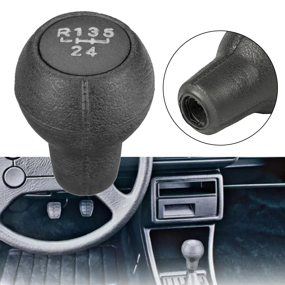 ABS Shift Knob 4.8cm 1.89in X 7cm 2.75in 5 Speed for shifter Easy Installation Enhanced Driving Experience Sleek Black Finish