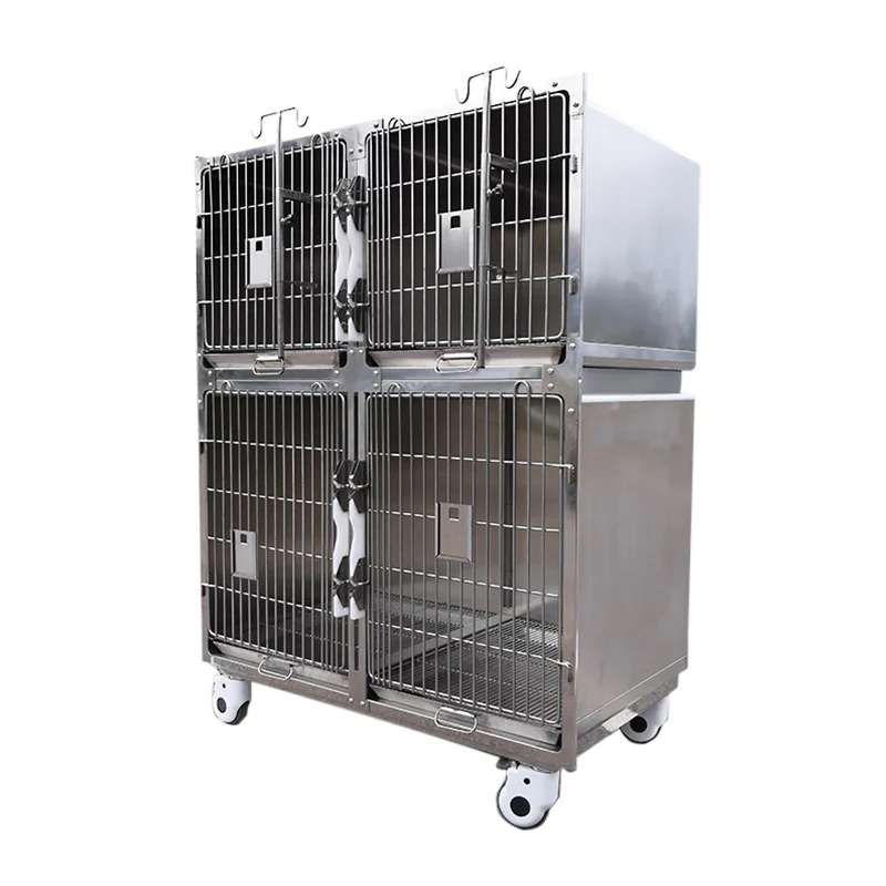 

EUR PET Factory Wholesale 304 Stainless Steel Veterinary Equipment Animal Cage With High Quality