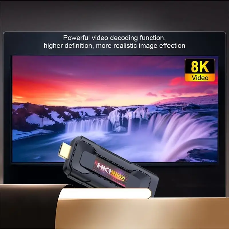 

HK1RBOX D8 Android 13.0 TV Stick 2G+16GB RK3528 Четырехъядерный ARM Corter TV BOX, Поддержка Dual 2.4G/5G Wi-Fi6, BT 5.0, USB 3.0-N35R