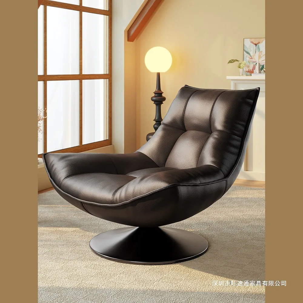 LMM reclining and sleeping balcony leisure swivel chair bedroom lazy sofa sitting and reclining small sofa