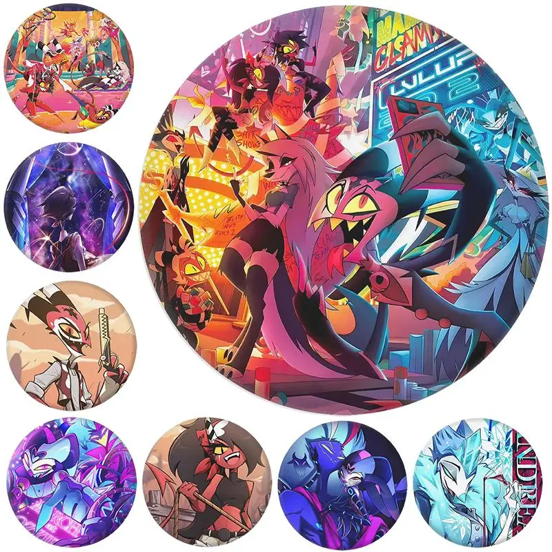 

60 мм Helluva Boss Blitzo Moxxie Millie Loona Stolas Goetia аниме периферийные устройства значок аксессуары Коллекционная модель игрушки подарок