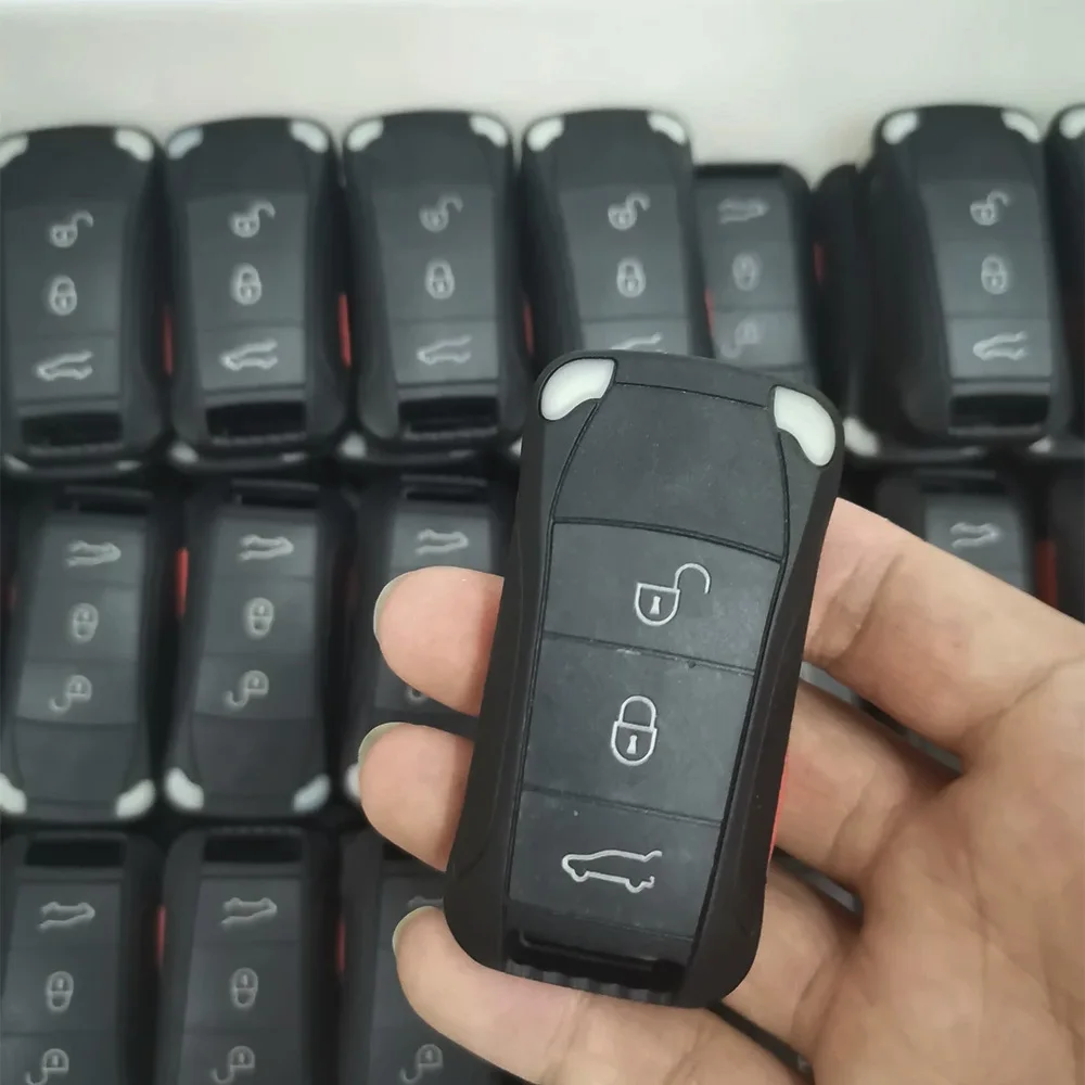 YOCASTY Inteligentny pilot zdalnego sterowania z funkcją Keyless Entry, 433/315 MHz, kluczyk samochodowy do Porsche Cayenne 2005 2006 2007 2008 2009 2010 2011 — zdjęcie 7