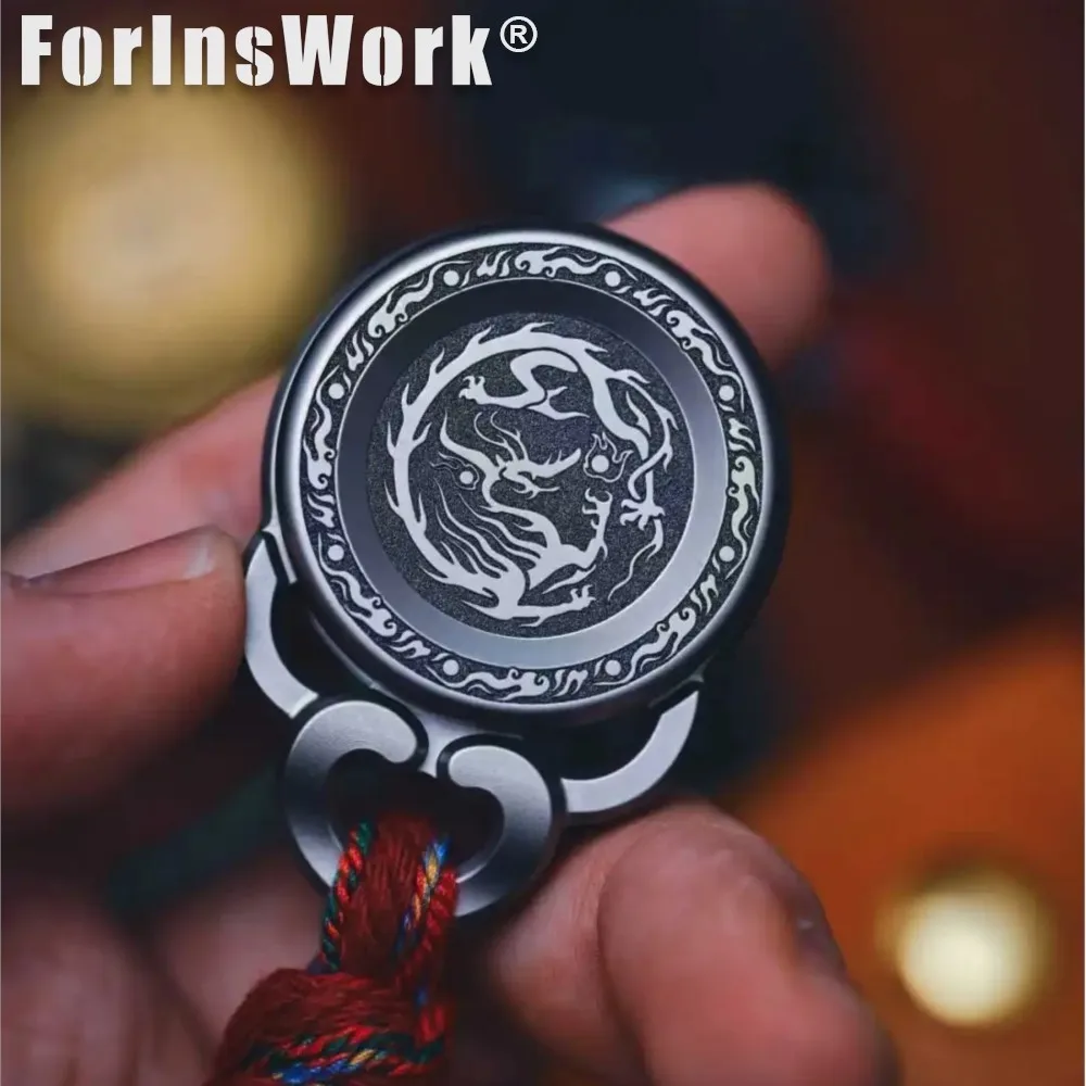 YEDC PANYUN 3.0 التيتانيوم اللمس عملة اسئلة تململ لعبة ترقية الإجهاد الإغاثة EDC الفولاذ المقاوم للصدأ AnxietyToys مكتب اليد سبينر