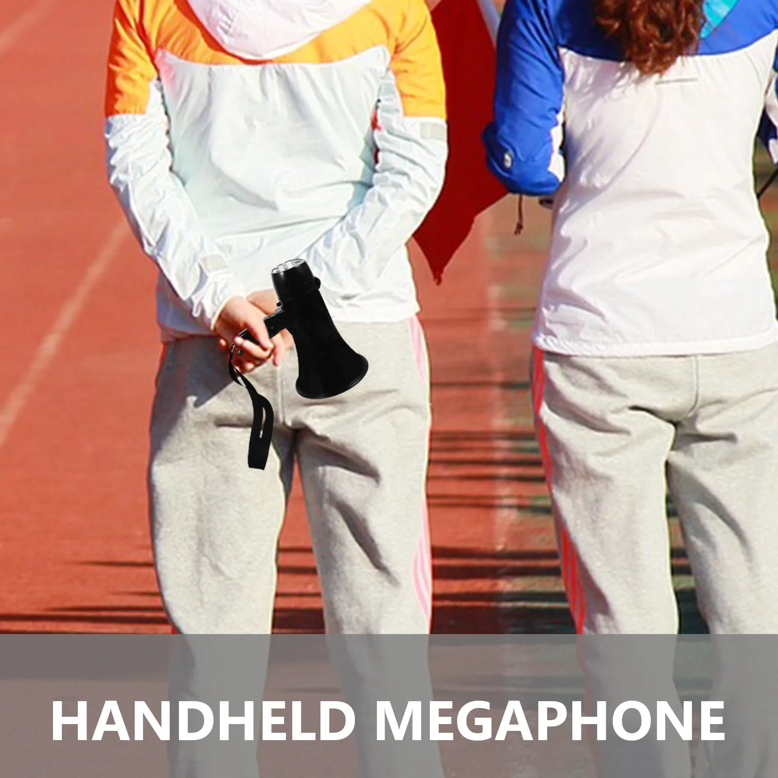 Powerful Handheld Megaphone Portable Bullhorn with Playback Function Clear Sound Low Power Consumption for Sports Parties