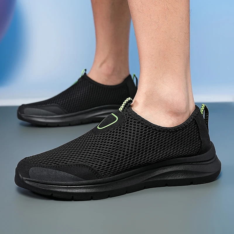 Yrzl 2024 nova moda andando tênis de corrida dos homens sapatos esportivos sapatos casuais tênis de viagem malha respirável tênis