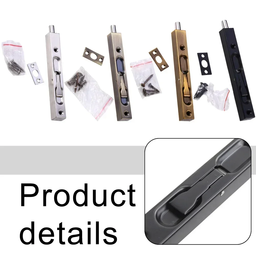 Double Door Security Latch 6inch Concealed Bolt Latch Modern Design Door Latch Home Improvement For Home Security
