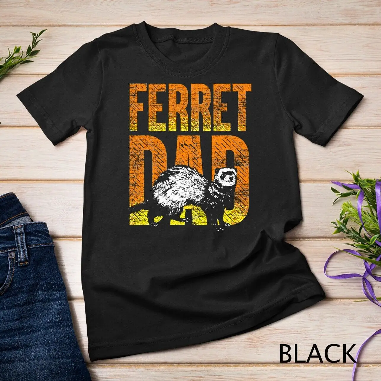 

Ferret Dad Pet Gift Idea Ferret T-Shirt Unisex T-shirt