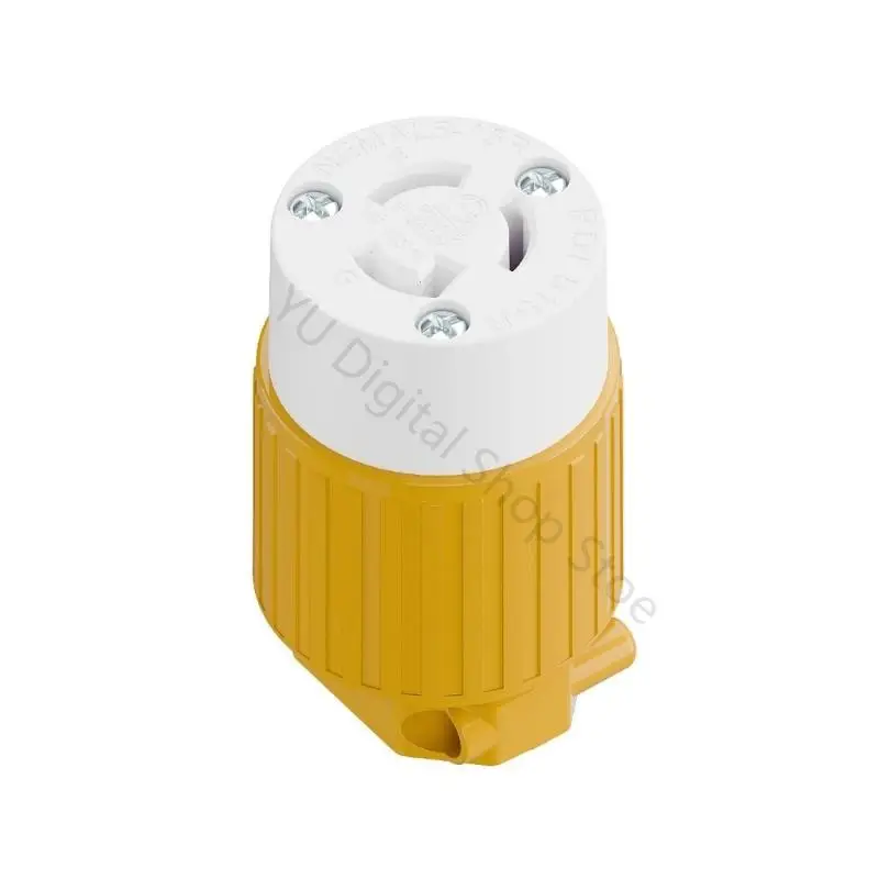96BA 15A 125V NEMA L5 15R Power Plug Metal Pin Industrial Electrical Connector For Generator Application Accessories