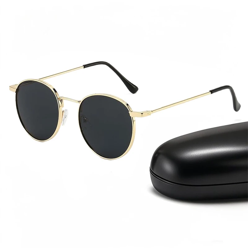 

Овальные солнцезащитные очки в стиле ретро для женщин и мужчин, модные маленькие стильные винтажные очки с защитой от ультрафиолета, металлические круглые мужские и женские солнцезащитные очки Y2k