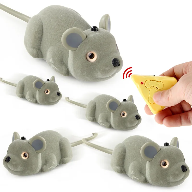 RC Animals - Interactive and Smart Red Infrared Electric Simulated Crawling Mouse Funny Toy