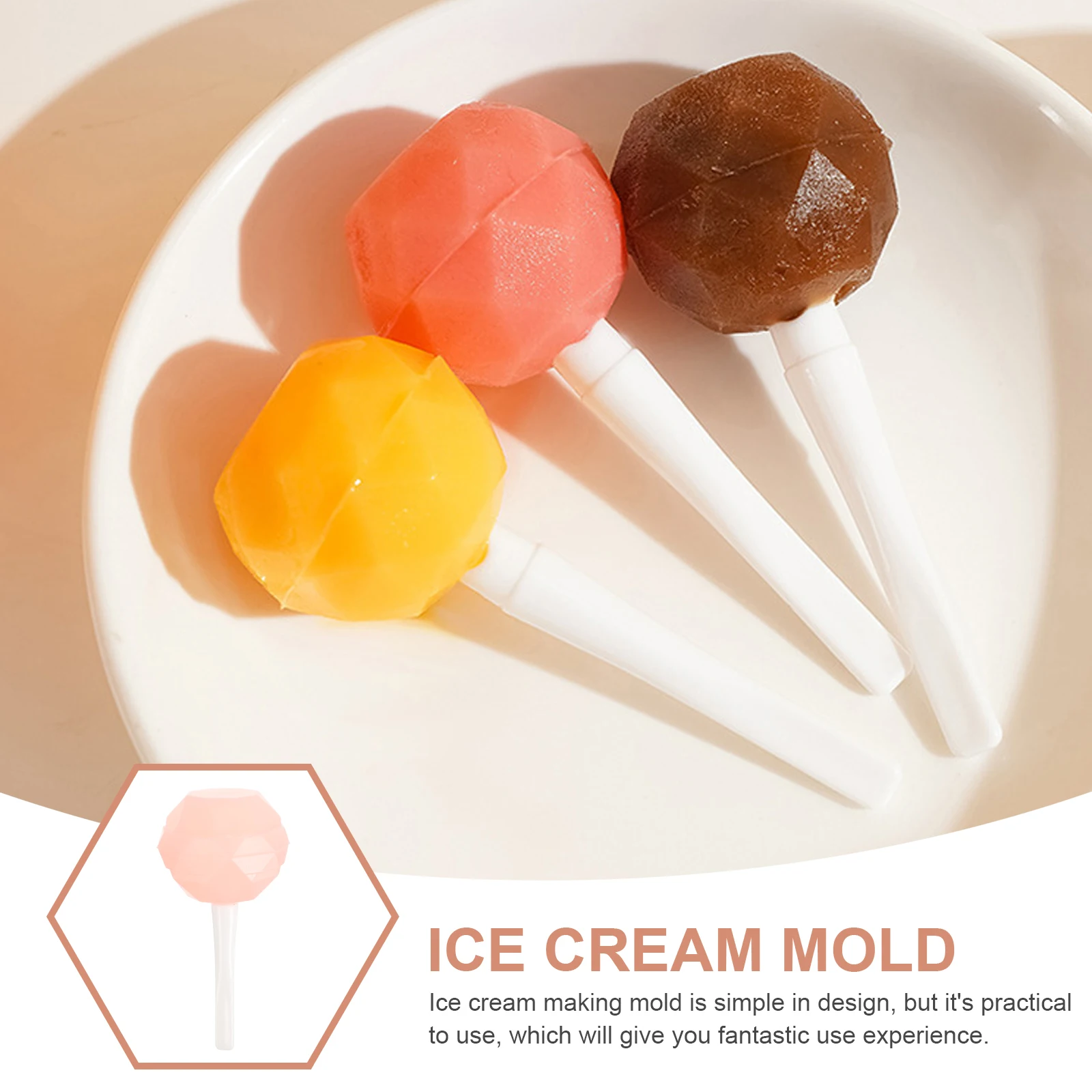 

Green Lollipop Mold Handheld Candy Sucker Maker DIY Beverage Balls Tray Home Bar Parties Gifts Easy Release Fruit Juice