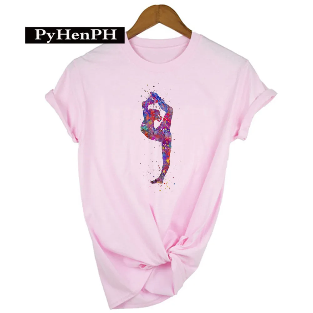 Gymnast Dancer T Shirt  Fashion Gymnast Artistic Gymnastics Printed T-shirt for Women Parent-child Clothing Oversized T Shirt