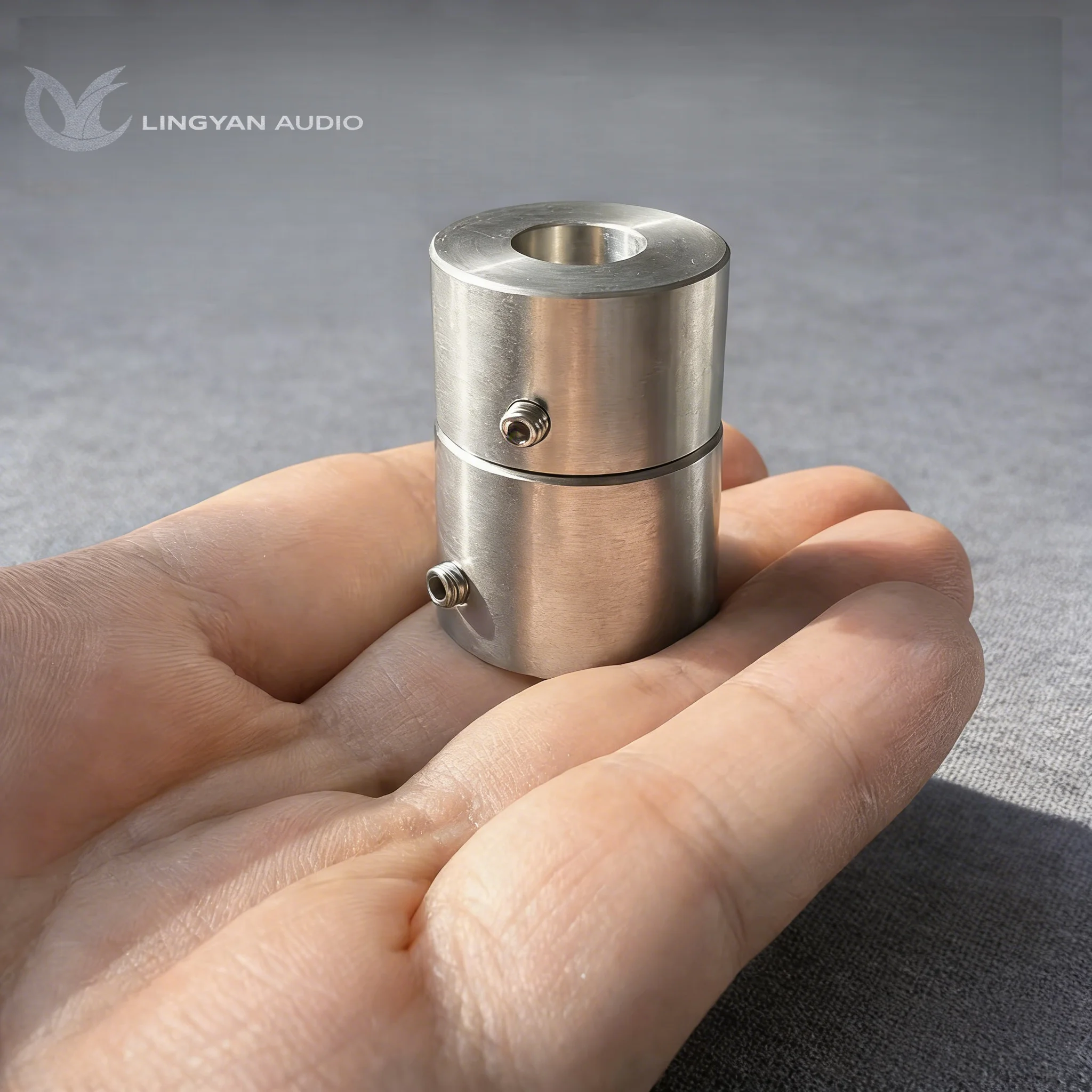 Dual-Piece 110g Balance Weight Set For SME, Ø9.5mm Bore Solid Stainless Steel Counterweight for Tonearm