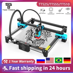 Twotrees Incisore Laser TTS-10Pro Macchina da Taglio per Incisione Utensile per Legno Metallo Acrilico Incisione CNC Supporto per Incisione WIFI 80/40W