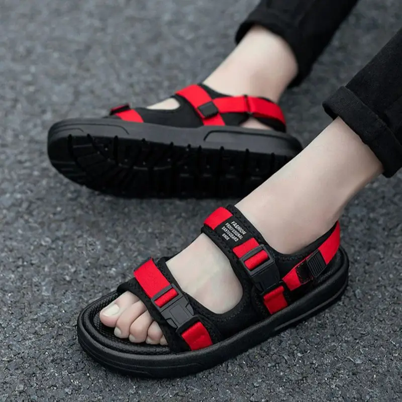 Men Sandals Casual Shoes New Summer Outdoor Concise Lightweight Beach Shoes Slippers Male Plus Size Sandals 36-48