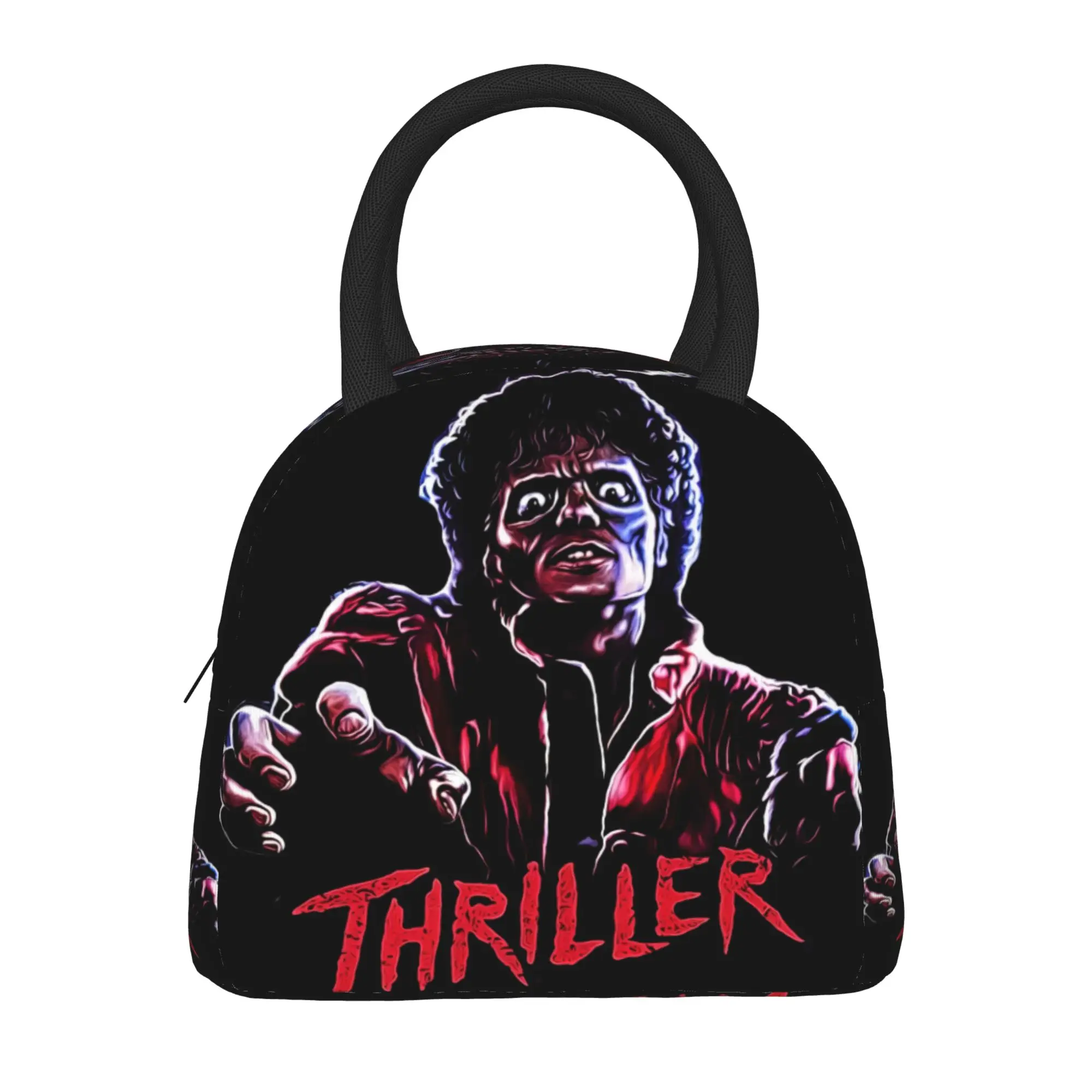 Michaels Thriller Jacksons Lunch Bag  Travel Lunch Box For Child Casual Graphic Design Tote Food Bags Oxford Portable Cooler Bag