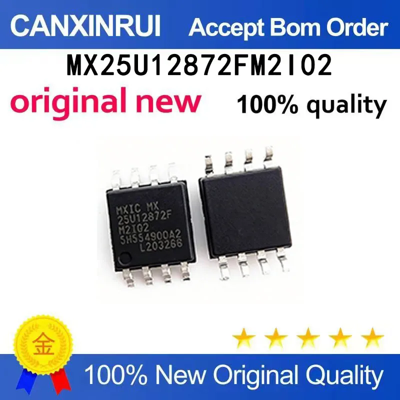 

(5-100 pieces)Brand new original MX25U12872FM2I02 MX25U12872F FM2I-02 SOP packaged chip