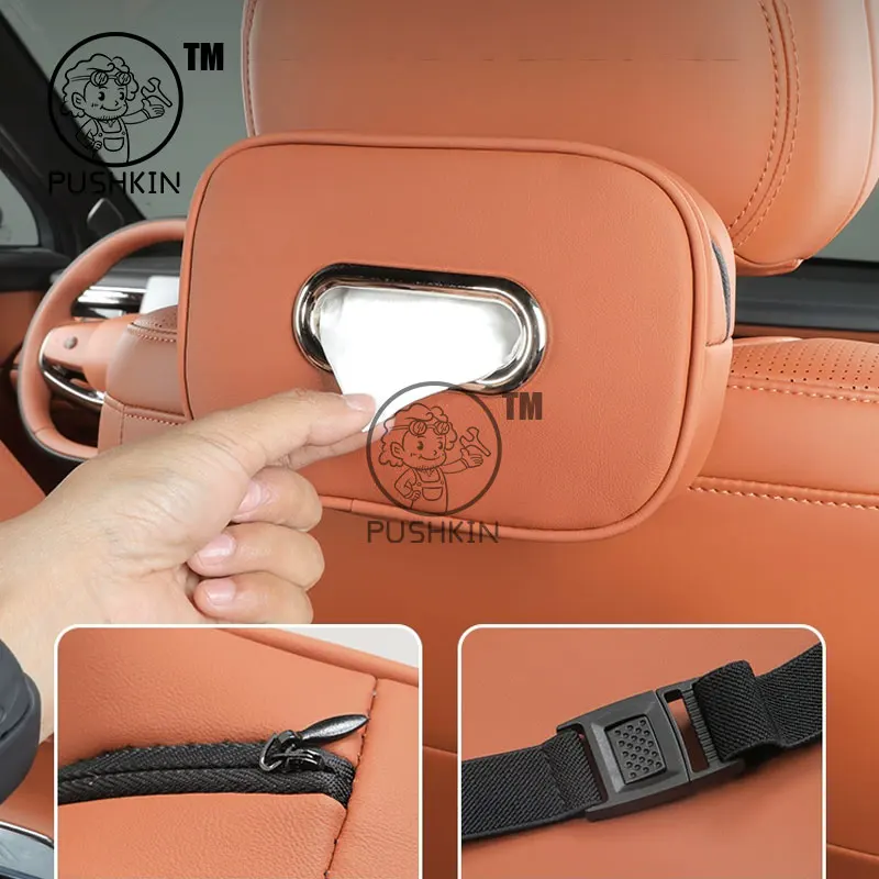 مناسبة ل GAC Trumpchi S7 2025 2026 صندوق مناديل السيارة المقعد الخلفي درج معلق متخصص اكسسوارات السيارات