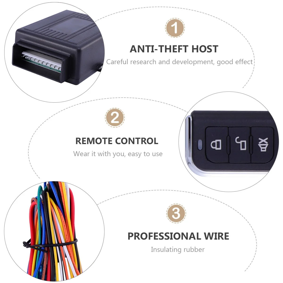 نظام دخول السيارة بدون مفتاح إنذار مضاد للسرقة زر ضغط الإشعال عن بعد جهاز قفل أمان تلقائي #6
