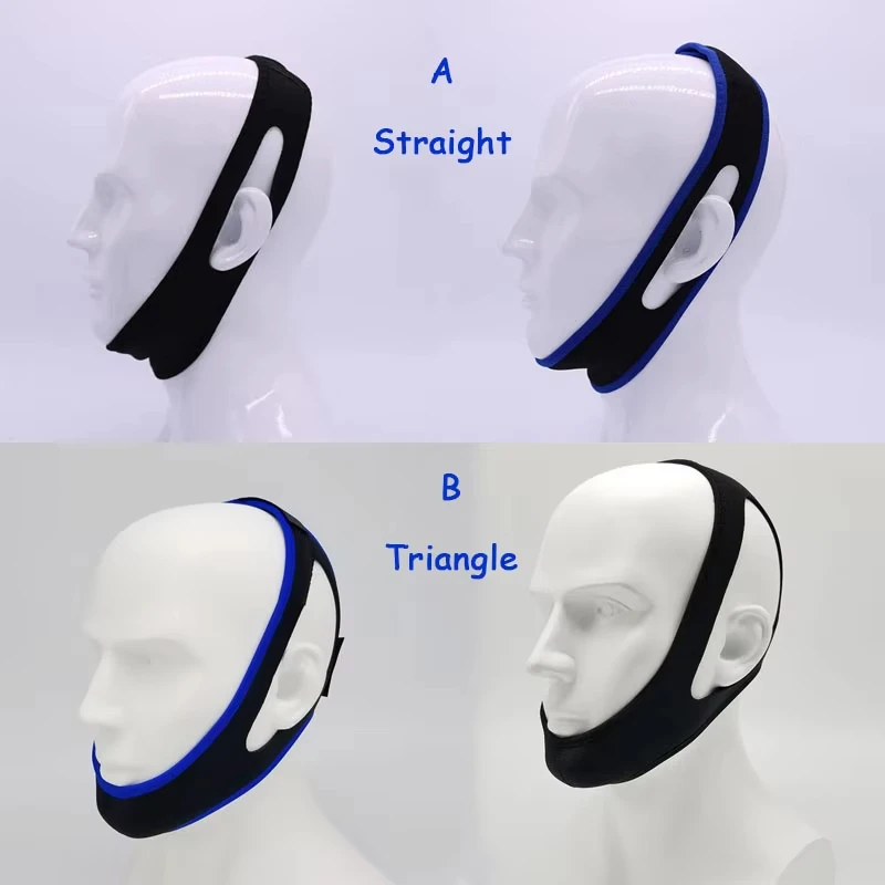 مكافحة الشخير أبواق حزام الذقن العناية بالنوم تنفس ومريحة مكافحة الشخير حزام للرجال النساء النوم اليومي #5