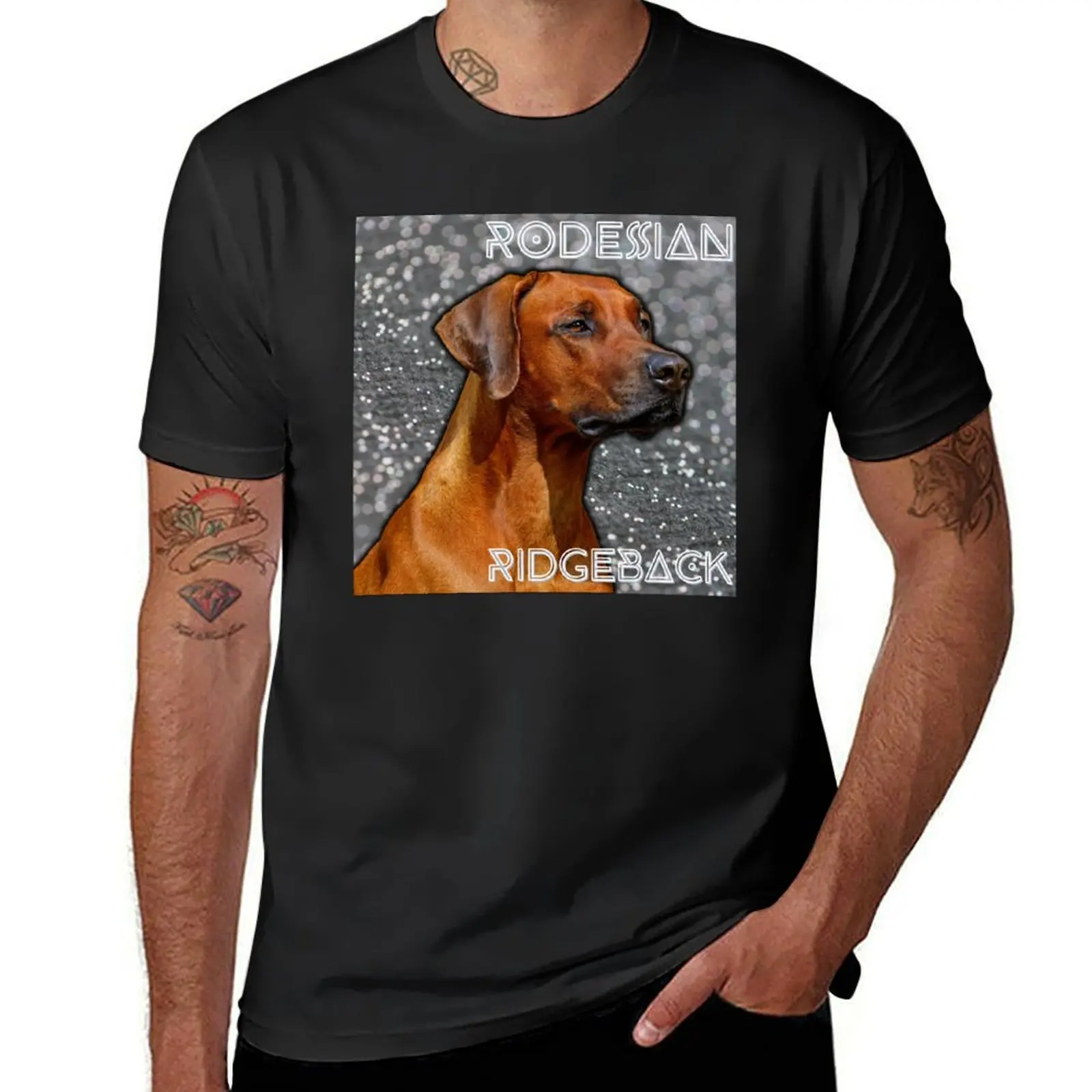

Rhodesian ridgeback portrait T-Shirt summer tops anime cute tops big and tall t shirts for men