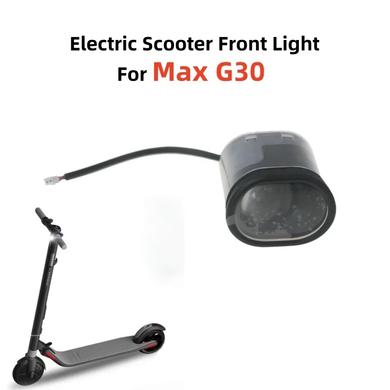 

For Max G30 Front Light Electric Scooter Parts Kick Scooter Headlight for Night Lighting White LED Light Segway Lamp Accessories