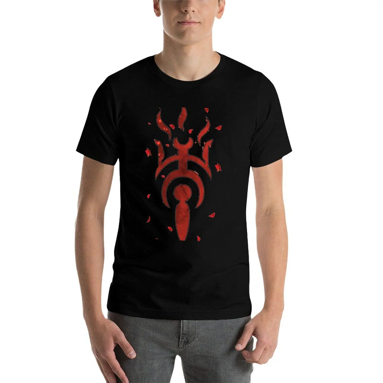 

Lilith Symbol Blood Petals T-Shirt t shirts for man graphic tees t shirts for man cotton T-Shirt