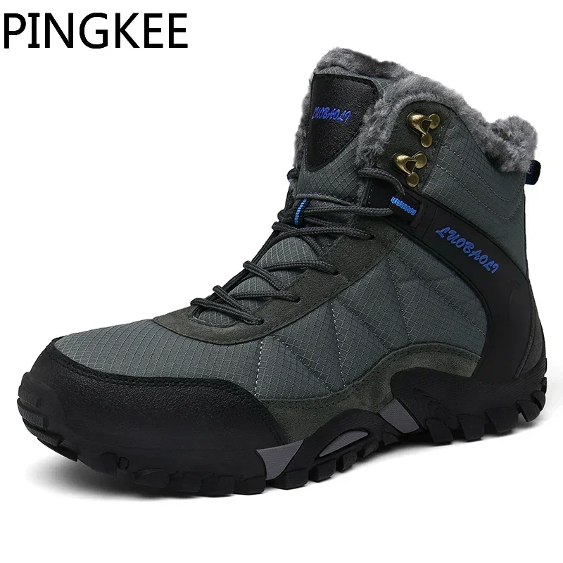 PINGKEE VENOCON Minimalist Thermal Plush Lining Winter Casual Shoes Men Women Snow Boots Sneakers With Fur Footwear Man Woman