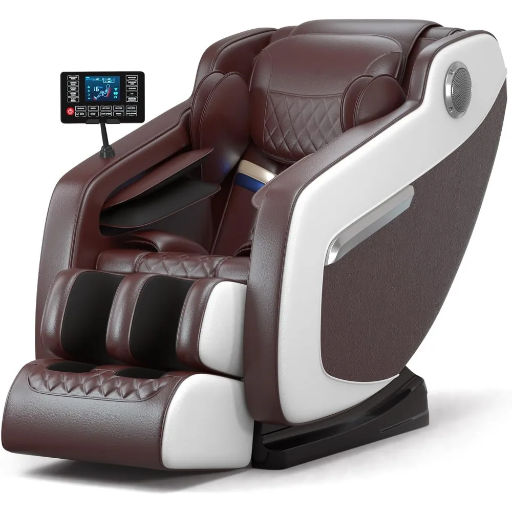 

Massage Chair Full Body, Zero Gravity Massage Chair Recliner with Air Pressure, 8 Fixed Massage Rollers, Heating, Foot Roller, B