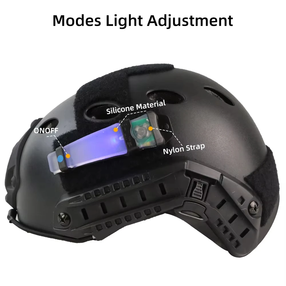 BOOIU Tactical Helmet Chewing Gum Light - Compact Safety & Survival LED Lamp for Outdoor Training, Hunting & Airsoft
