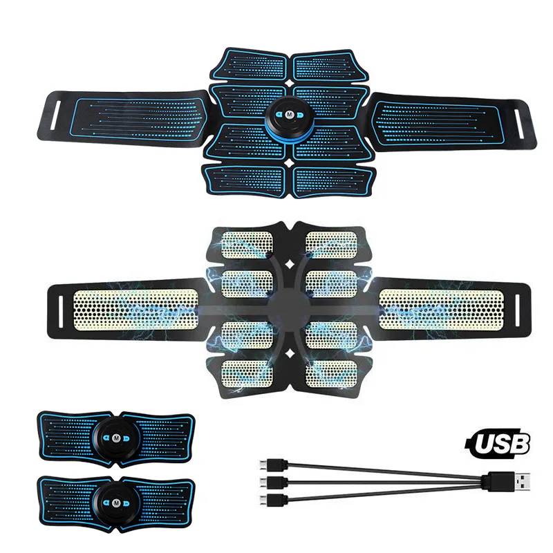 Electrical Muscle Stimulator Press Machine Abdominal Belt Electrostimulation Fitness Slimming  Trainer Fitness Equipment