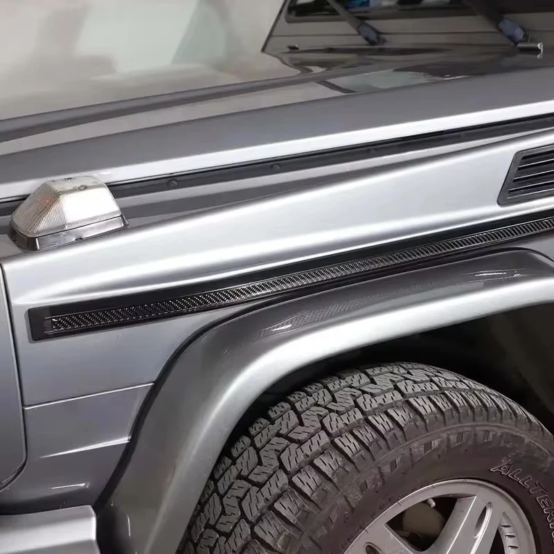 10PCS High Quality Car Carbon Fiber Side Body Moldings For Mercedes-Benz G-class W463 G500 G55 G63 1998-2018 Car Accessories