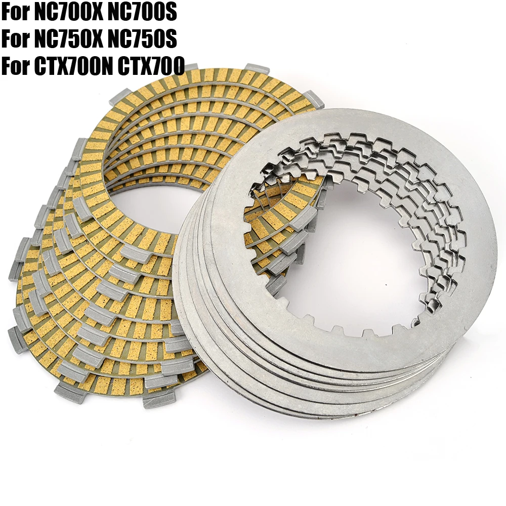 

For Honda CTX700N CTX700 NC700X NC700S NC750X NC750S CTX 700 NC 700 750 X S Friction Clutch Disc Plate Kit