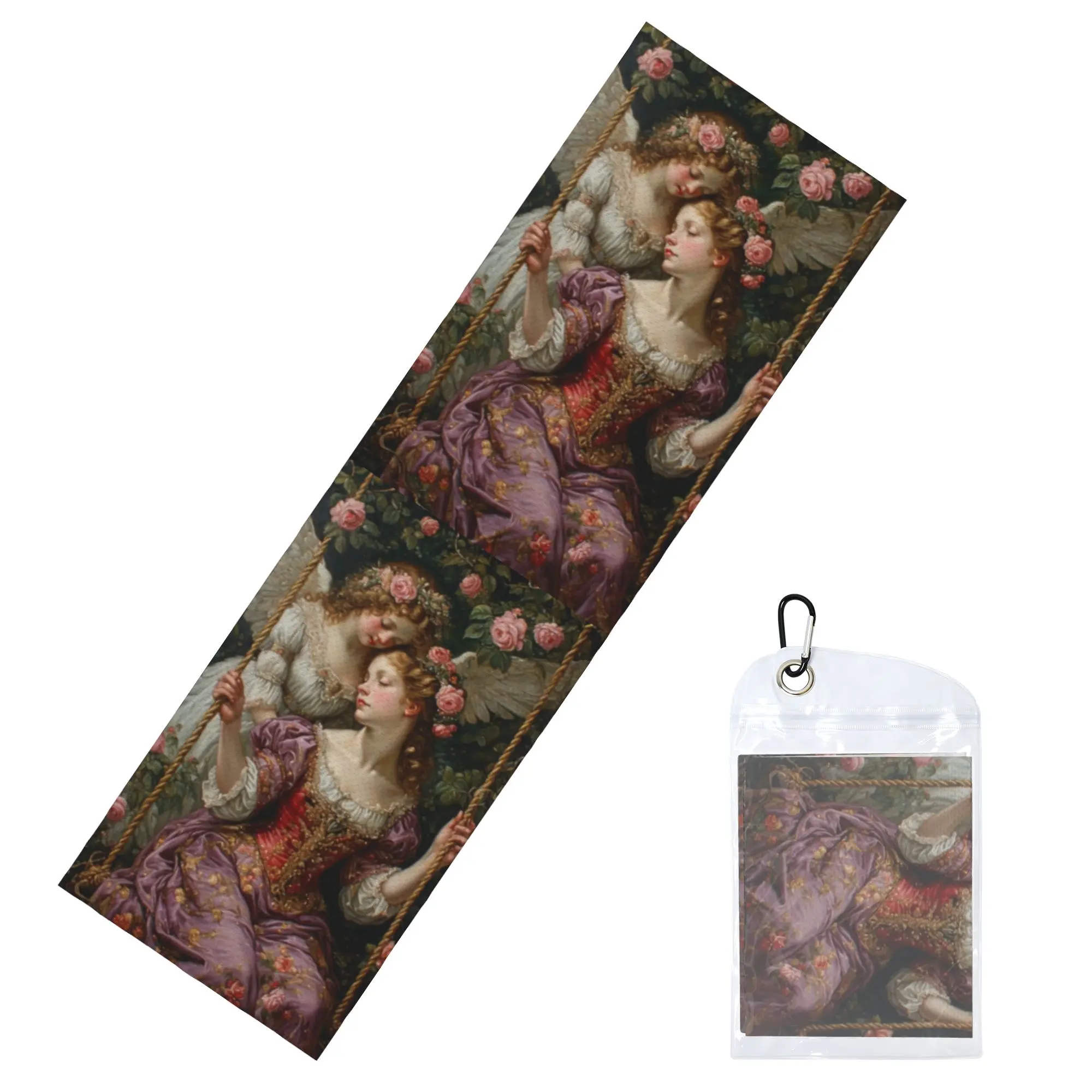 Victorian Angel And Flowers Cold Exercise Towel Face Towel Quick Drying  Pool Breathable Cold Towel