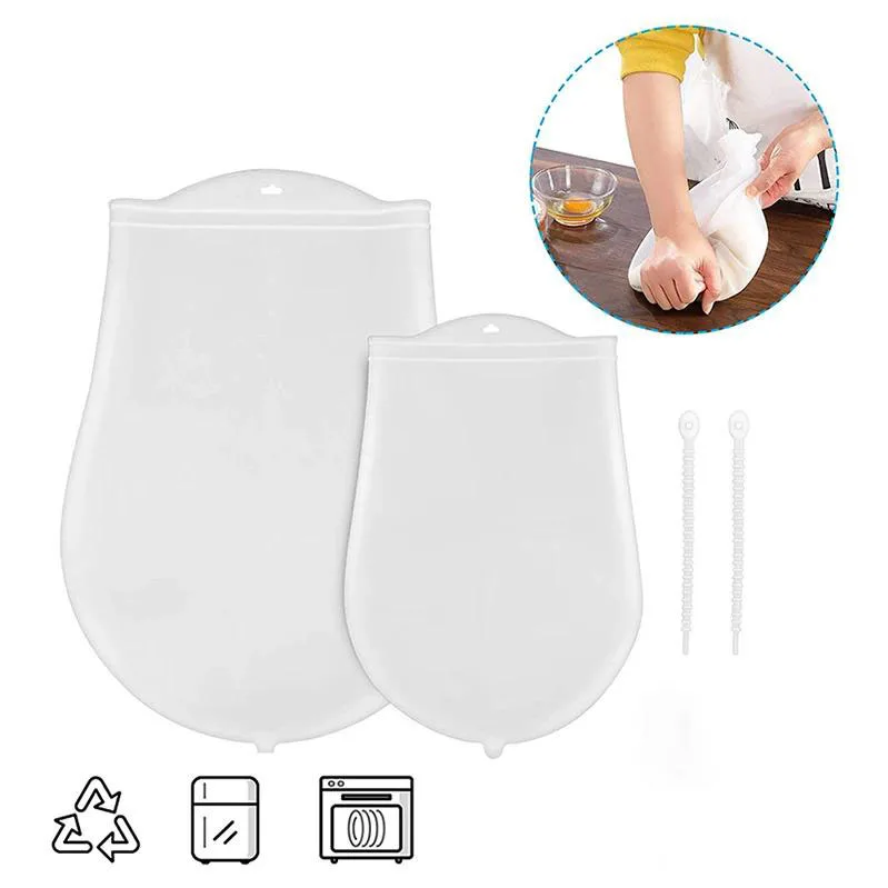 

Волшебный силиконовый мешок для замешивания теста без беспорядка, антипригарный миксер для муки, легко очищаемый инструмент для выпечки хлеба, кондитерских изделий, пиццы