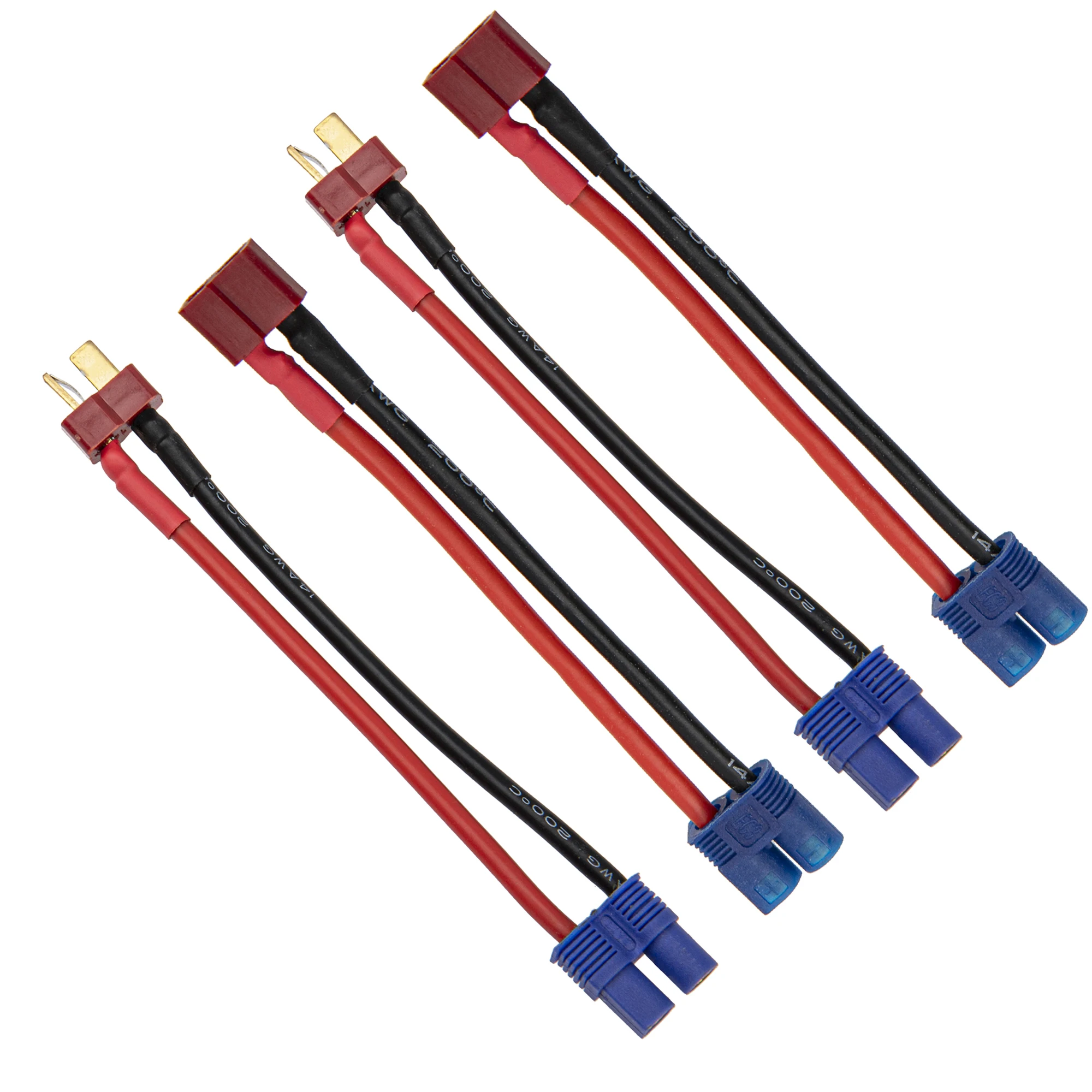 MIni Tamiya / EC3 to Deans T Plug Male Female Connector Charger Cable Adapter RC Car LiPo Battery ECS Converter Wire