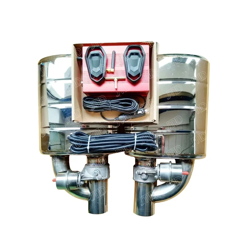 

JTLD Универсальный новый стильный автомобильный глушитель с электрическим дистанционным управлением 76 мм 304SS