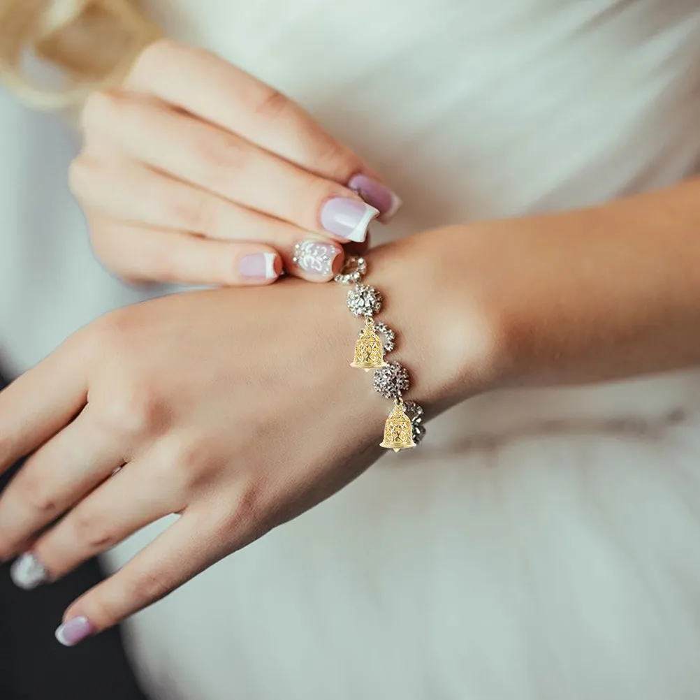 

12 шт. маленьких медных колокольчиков-подвесок для рукоделия, изготовления украшений, DIY-украшений, ожерелий, браслетов, брелоков для сумок, ветряных колокольчиков, домашнего декора