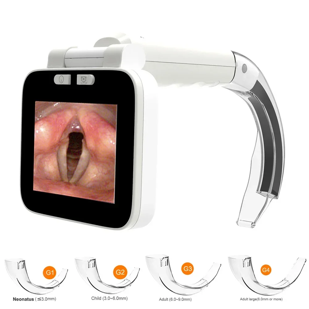 NEW Digital Video Laryngoscope with 4PCS Blades Carry Box 3.5\