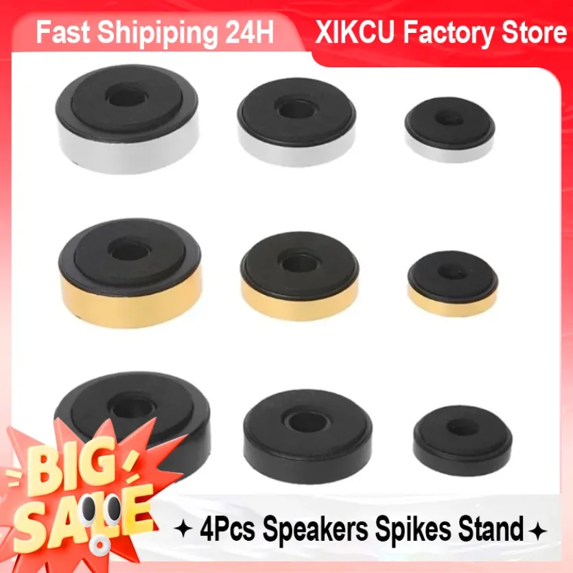 XIKCU 4Pcs Lautsprecher Reparatur Teile Zubehör DIY Für Heimkino Sound System Lautsprecher Spikes Stand Füße Audio Aktive