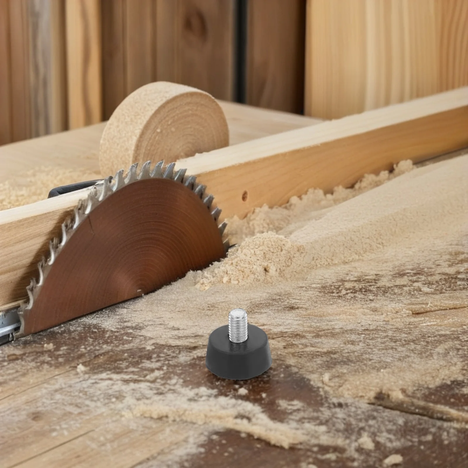 

8Pcs Rubber Anti Vibration Feet Adjustable Screw on Furniture Levelers for Equipment Washer Dryer Shock Absorbing Pads