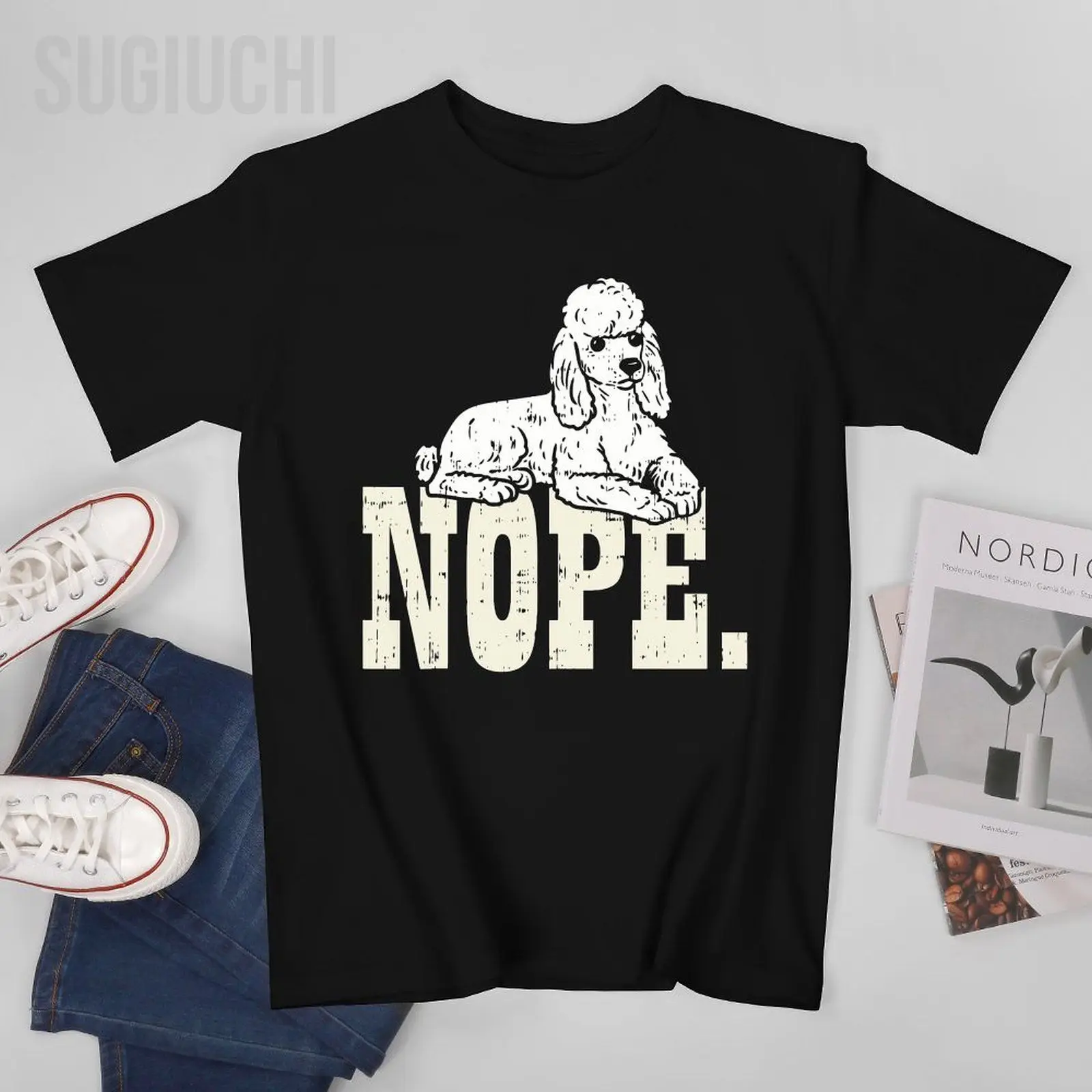 للجنسين الرجال لا كسول القلطي القياسية لعبة صغيرة كلب عاشق المالك التي شيرت تيز تي شيرت النساء الفتيان 100% القطن تي شيرت