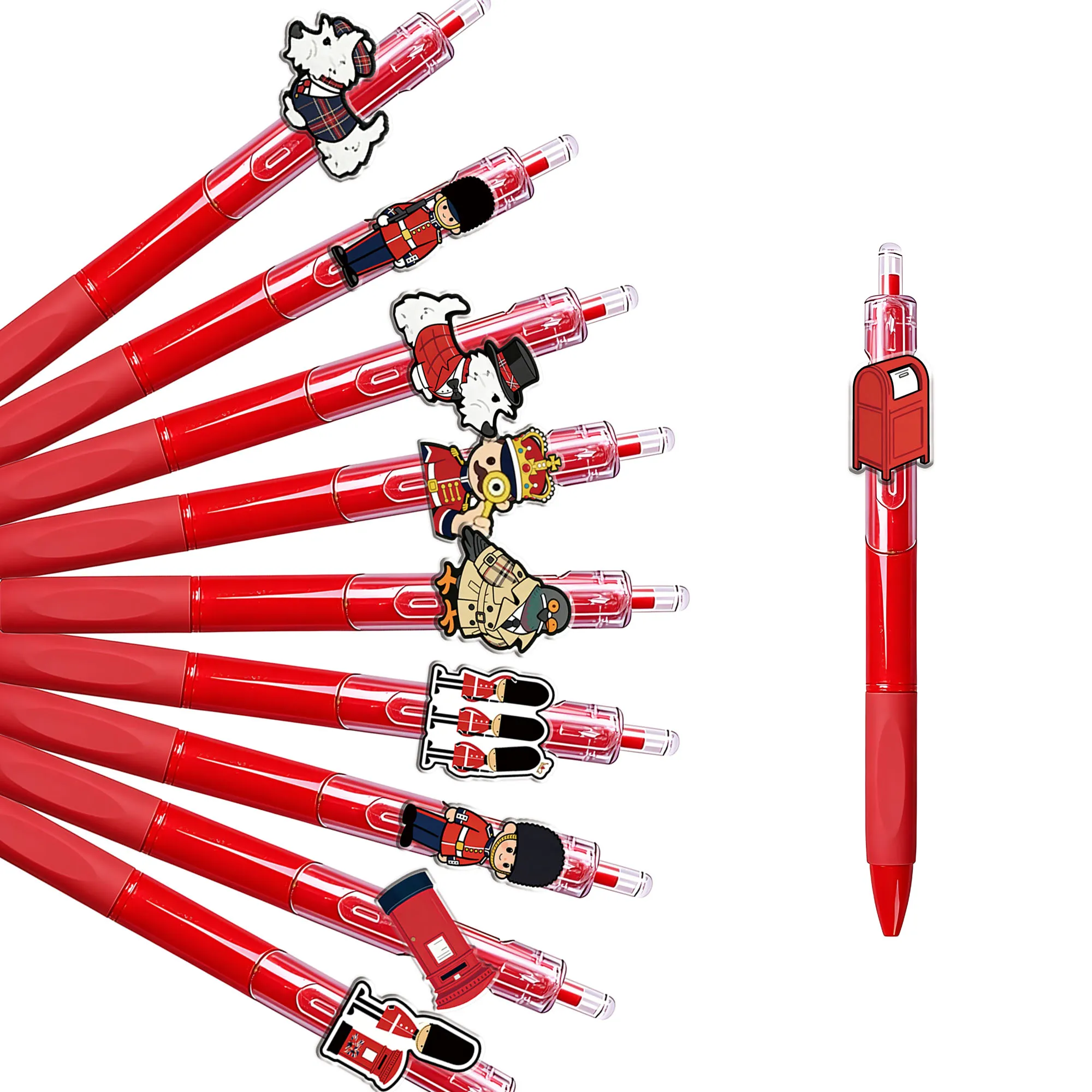 

Набор из 10 шариковых ручек в британском стиле: креативные ручки для студентов, идеальный подарок для подписи и письма