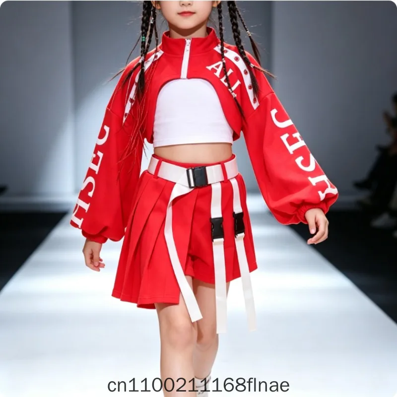 女の子向けヒップホップストリートダンスウェア、子供向けジャズダンスウェア、ファッションモデル、ステージファッションショー用パフォーマンスウェア