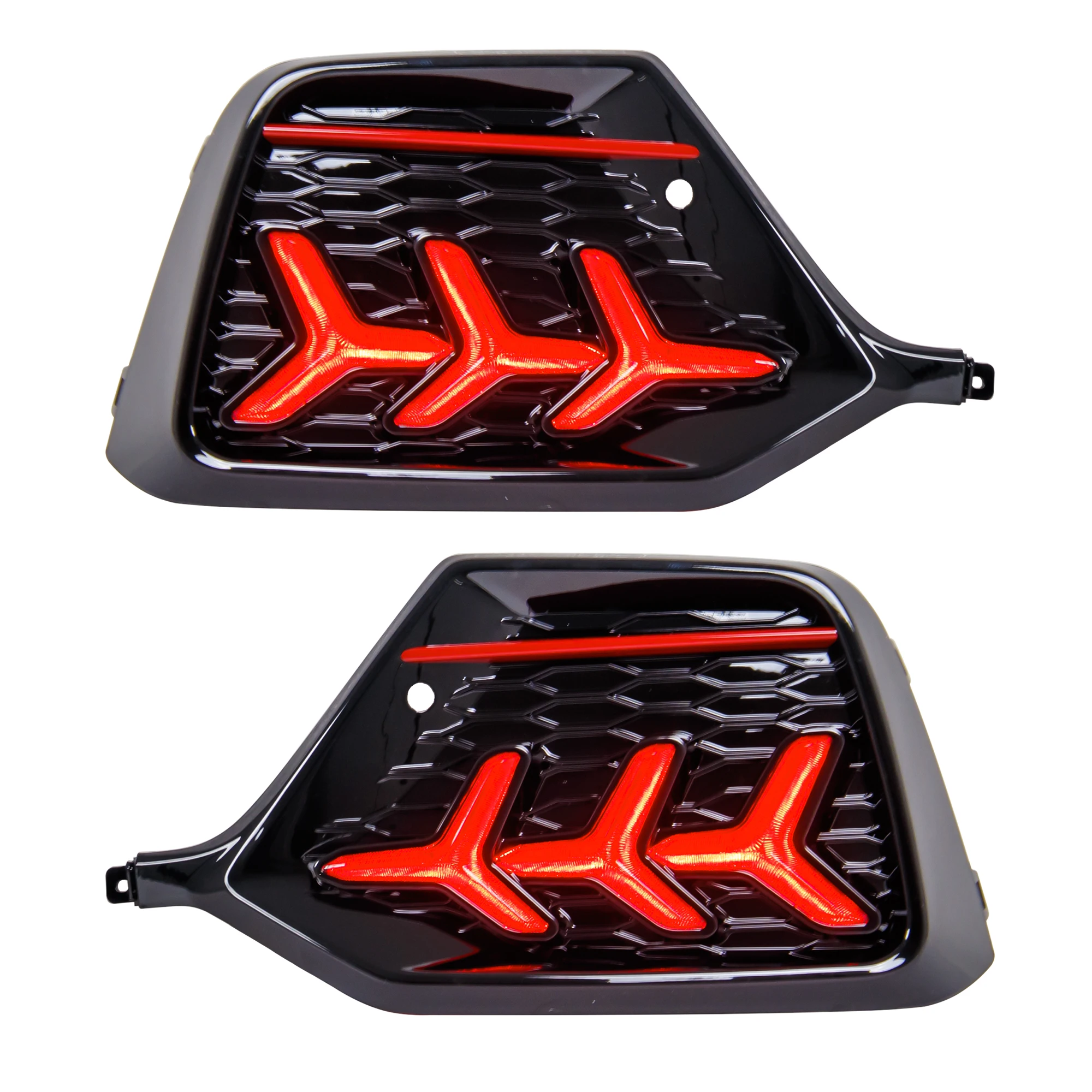 Premium LED Taillights & Bumper Lamps for CIVIC HATCHBACK 2017-2021 - Integrated Reflector Light Design