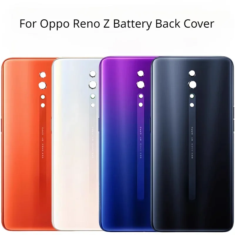 

Корпус для Oppo Reno Z задняя крышка батарейного отсека стеклянная панель Задняя крышка Дверь запасные части + наклейка клей