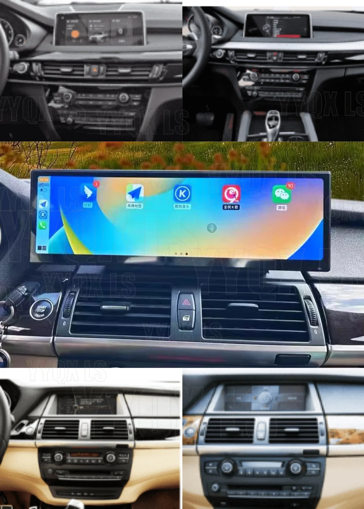 

14.9-дюймовый Android-плеер для BMW X5 X6 E70 E71 CCC CIC 2007-2013 с CarPlay, Bluetooth, мультимедиа, стереосистемой и GPS-навигацией