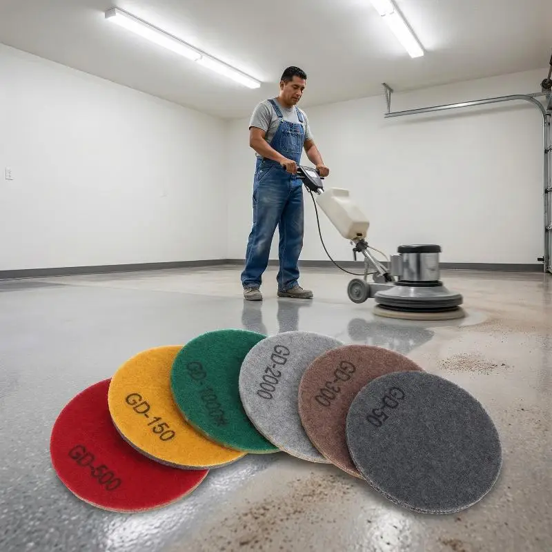 

4Inch 100mm Diamond Floor Grinding Block Polishing Pad For Grinding Concrete Cement Stone Floor For Industrial Maintenance Work