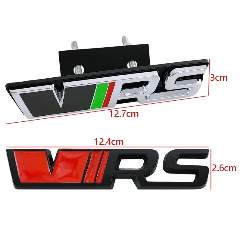 Legierungsaufkleber für Skoda VRS Logo Karoq 2 A7 Octavia Yeti Fabia 1 Kodiaq Tour RS Superb Rapid Auto Frontgrill Logo Kofferraum Emblem – Detail 4
