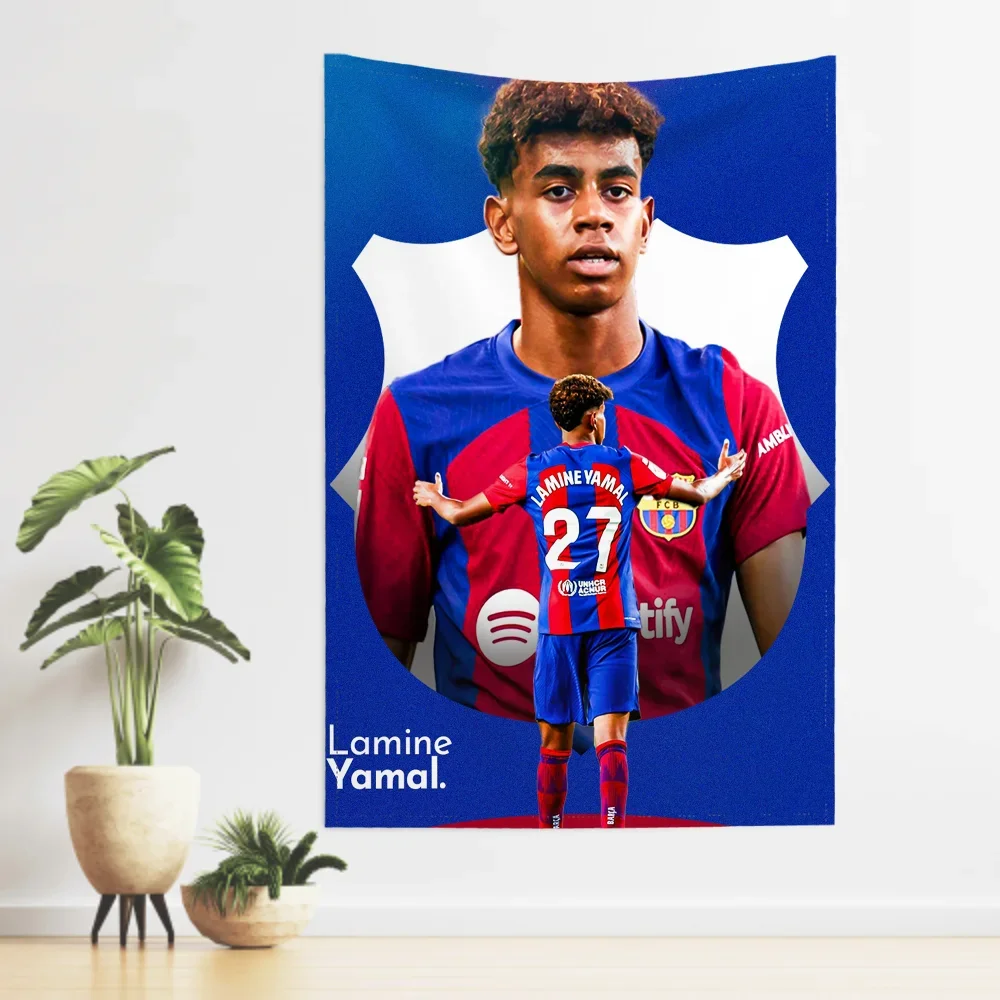 L-Lamine FootballStar Y-Yamal Tapestry Room Decor Wall Cloth Party Hanging Background Room Decor Baby Room